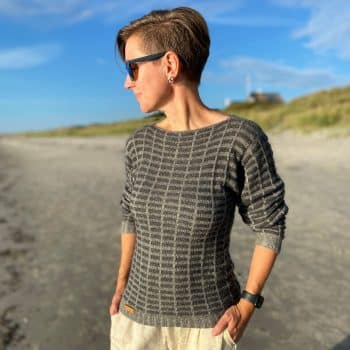 M47 Vævestrikket Bluse i MINK