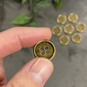 15 mm Metalknap 4 huller